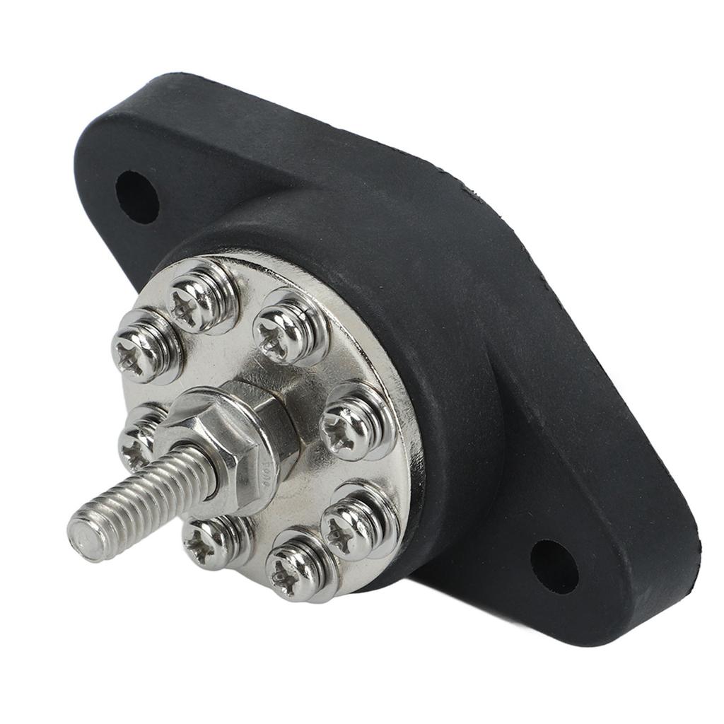 Power Distribution Block 1 4in M6 8 Terminal 12V 48V Universal Distribution Stud Junction Post for Car RV Truck