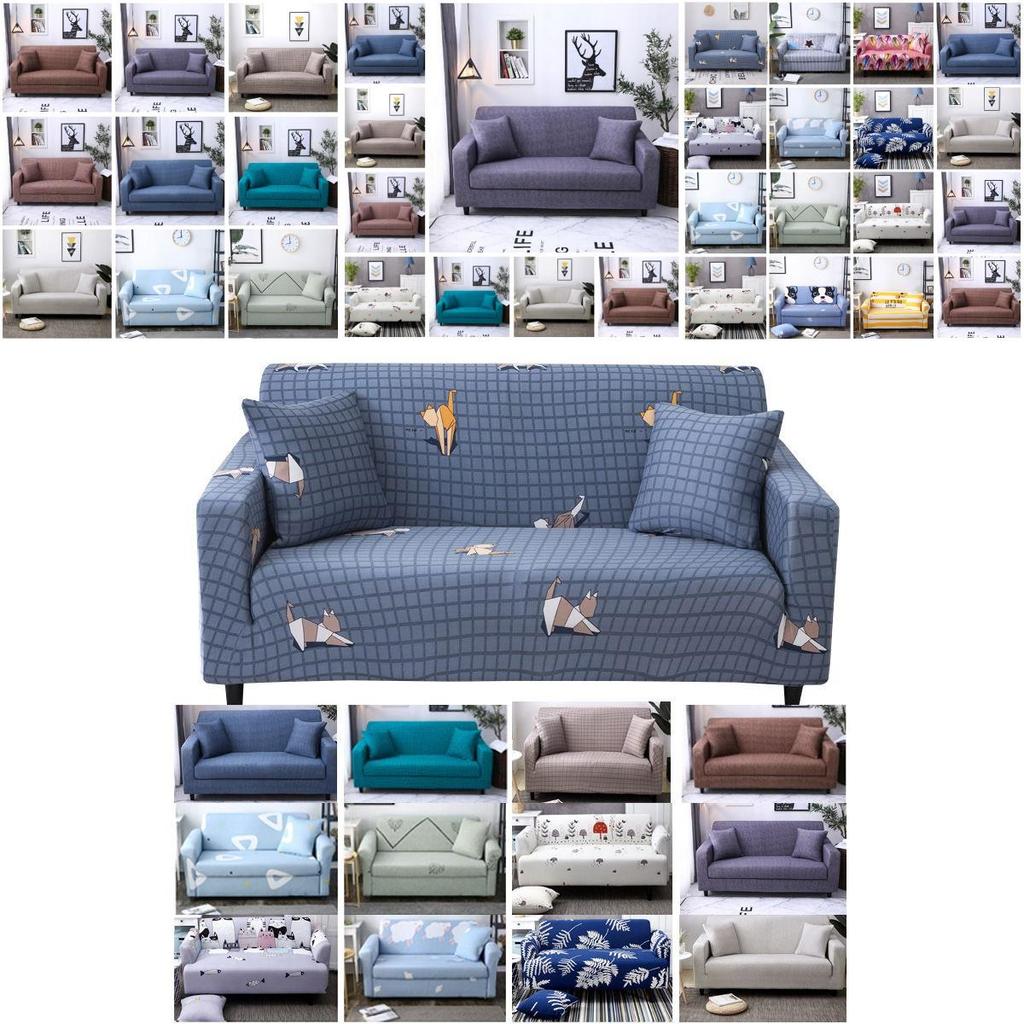 Wrinkle Resistant Solid Color Stretch Sofa Cover For Enhanced Living Room Style