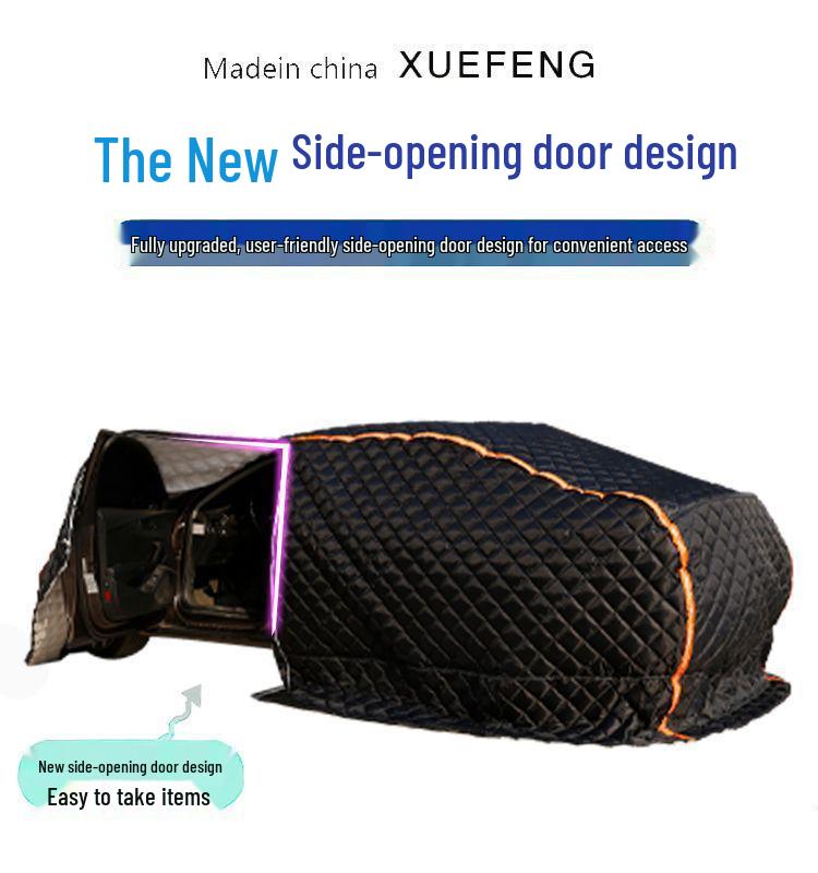 Thickened Northeast Cotton Car Cover: Winter Protection Against Freezing, Frost, Snow, and Hail
