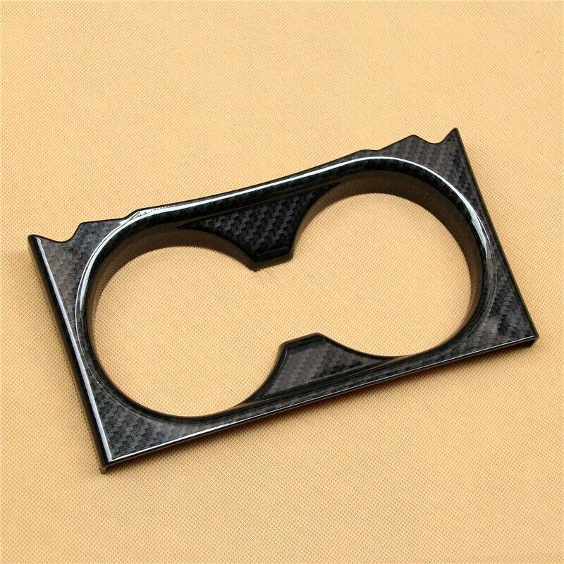 Carbon Fiber Car Front Water Cup Holder Cover Trim For Mazda CX-5 CX5 2017-2023