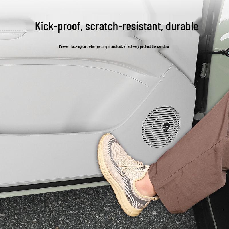 Xingyuan Car Door Leather Kick Pad - Anti-Scratch, Dirt & Wear Resistant Interior Protector