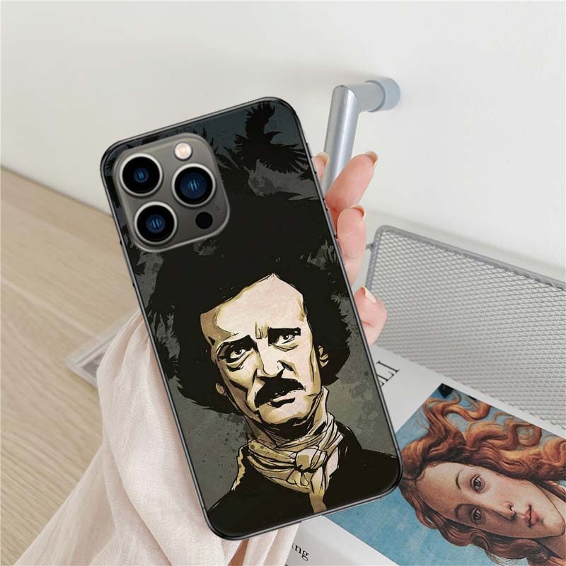 Edgar Allan Poe Handyhülle Für Iphone 17 Air 16 15 Pro Max 14 Plus 16E Hülle 13 Pro 12 Mini 11 Klare Hülle Silikon Niedliche Hülle S