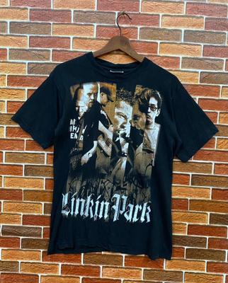Vintage Linkin Park Line Up Rzadki Europejski T-shirt Mężczyźni Kobiety Rozmiar S5XL Unisex T-Shirt
