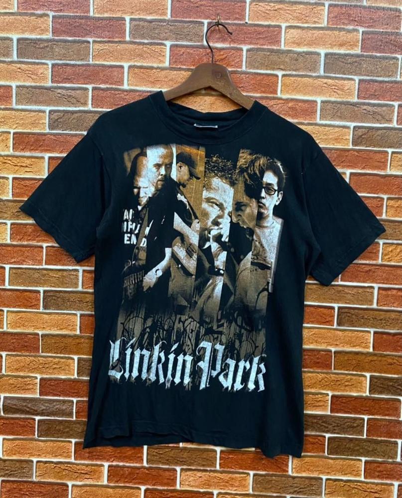 Vintage Linkin Park Line Up Rare Erope T shirt Men Women Size S5XL Unisex T-Shirt S