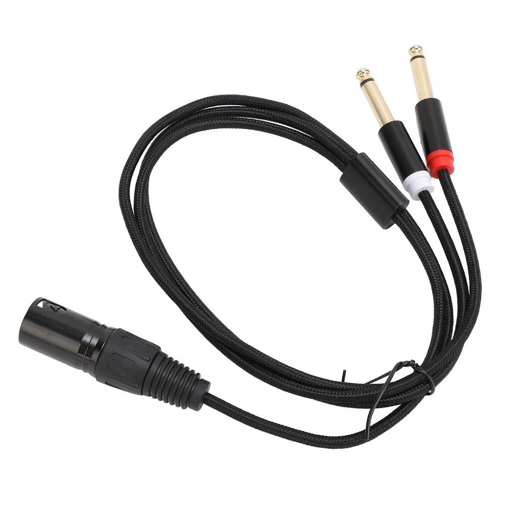 Dual 6,35 mm TS Stecker auf XLR 3-polig Stecker Kabel Dual 14 Zoll Mono auf XLR Y-Splitterkabel für