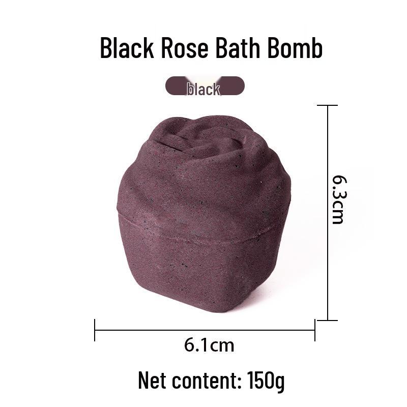 Schwarze Rose Badebombe 150g - Explosives, Langanhaltendes Duft-Badeblasenball