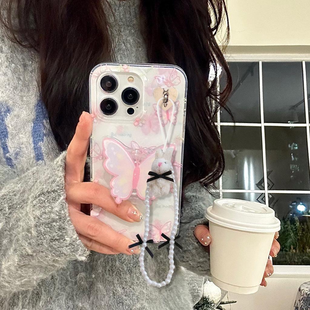 Elegant Bowknot Bag Pendant with Ballet Inspired Designs Phone Charm for Mobile Case Camera Earphones Stylish Accessory