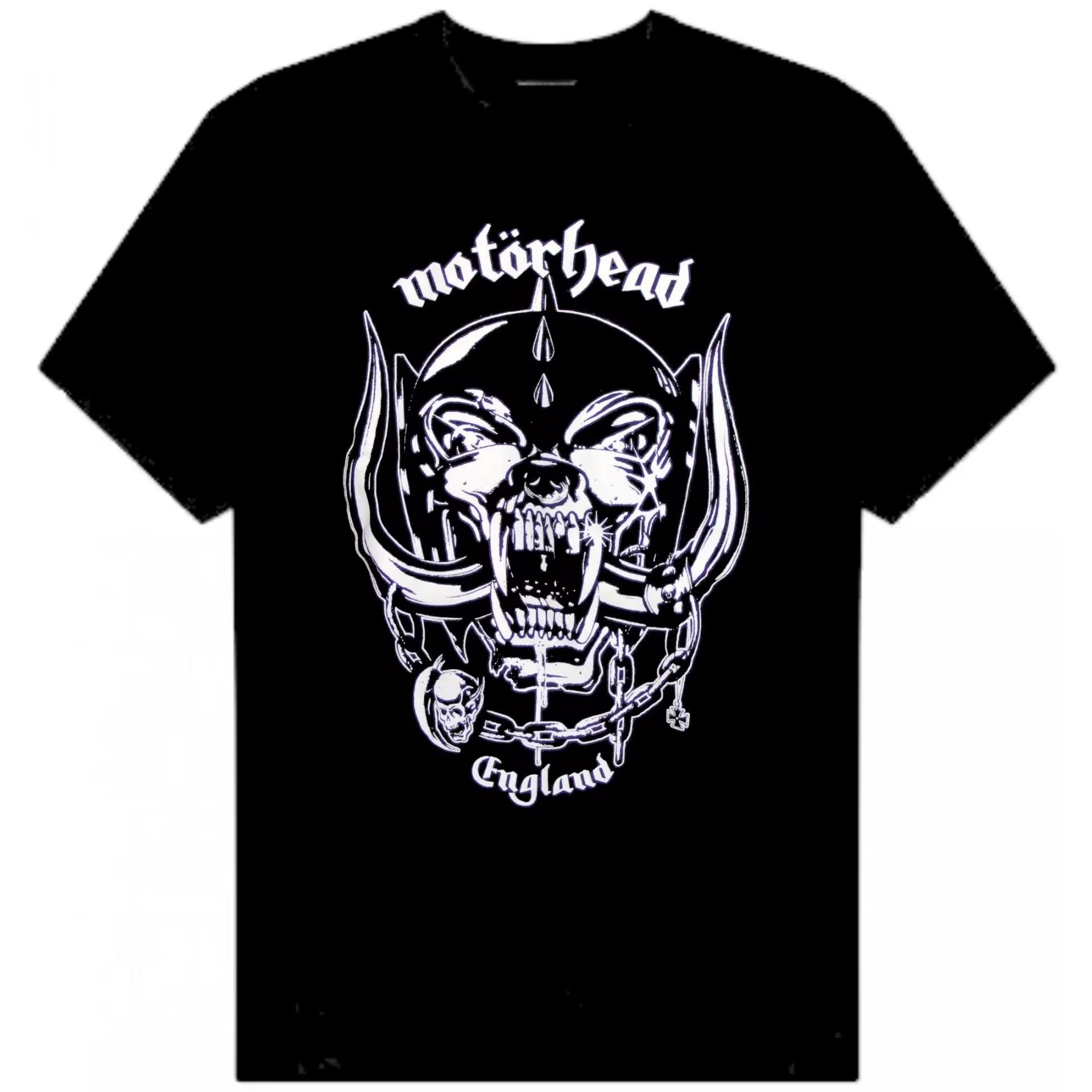 

Футболка Motorhead Мужская Спортивная футболка Мужская Хлопковая футболка Новая Летняя 2026 с коротким рукавом для езды на мотоцикле S