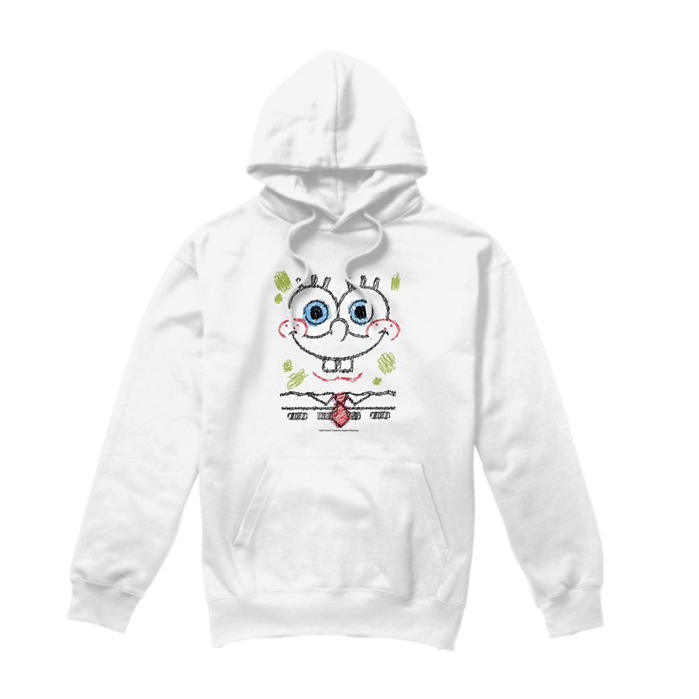 SpongeBob SquarePants Mens Scribble Smile Hoodie