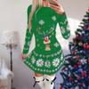 Women's Christmas Printed Dress Base Shirt