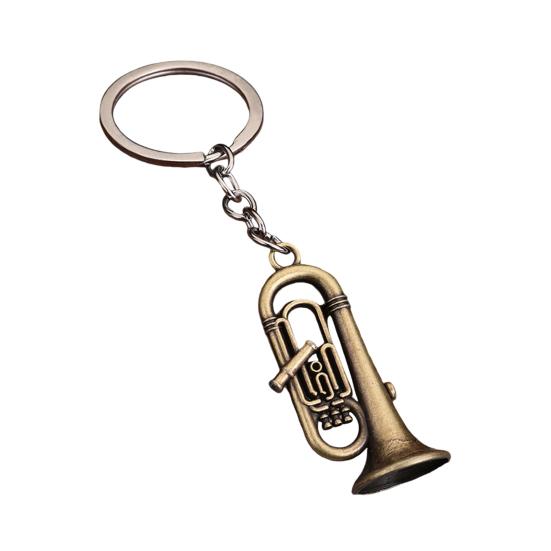 Musician Keychain Pendant Decorative 3D Design Bag Hanging Pendant Miniature Instrument Shape Key Holder Bag
