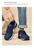 Shuangxing 2024 Men's Breathable Mesh Flyknit Running Shoes - Trendy Soft Sole Sports Sneakers