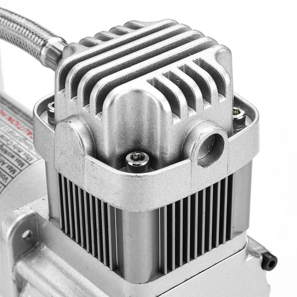 12V 150PSI 1/4" Furtun de schimb pentru mașină Kit compresor pentru suspensie pneumatică 1 set Argintiu