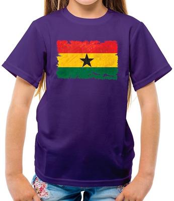 Ghana Grunge Flag Style - T-Shirt - Ghana Country Travel Flags