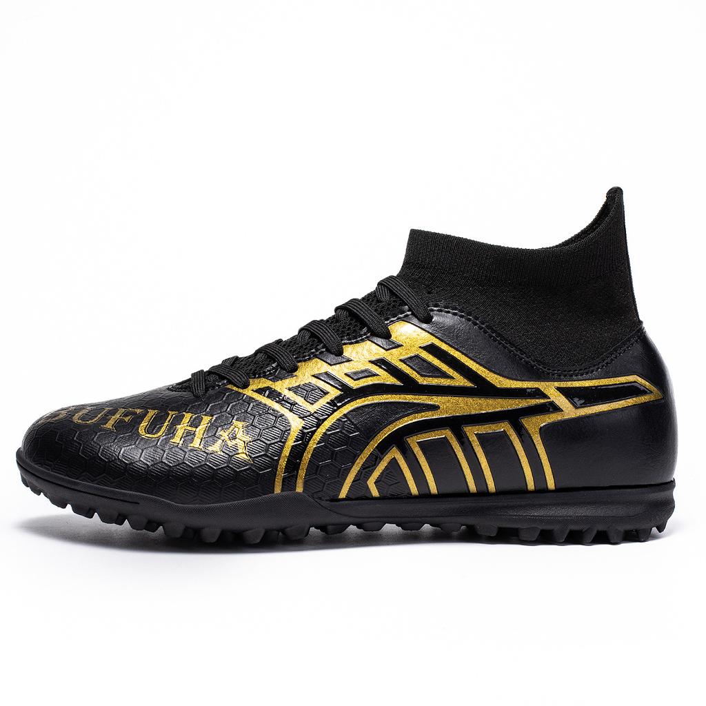 Popular high-top football shoes, teenage students, spikes, broken artificial grass training, men's and women's shoes, football shoes