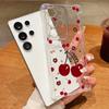 Little Cherry Pattern Phone Case For Samsung Galaxy A57 A37 A17 A56 A16 A55 A36 A26 A15 A35 A54 A53 Clear Shockproof Soft Cover