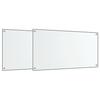Dosserets de cuisine 2 pcs transparent 80x50 cm verre trempé