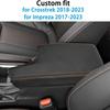 Center Console Armrest Cover for Subaru Crosstrek Accessories 2018-, for Impreza 2017- Arm Rest Box Lid Protection Trim, Armrest Seat Leather