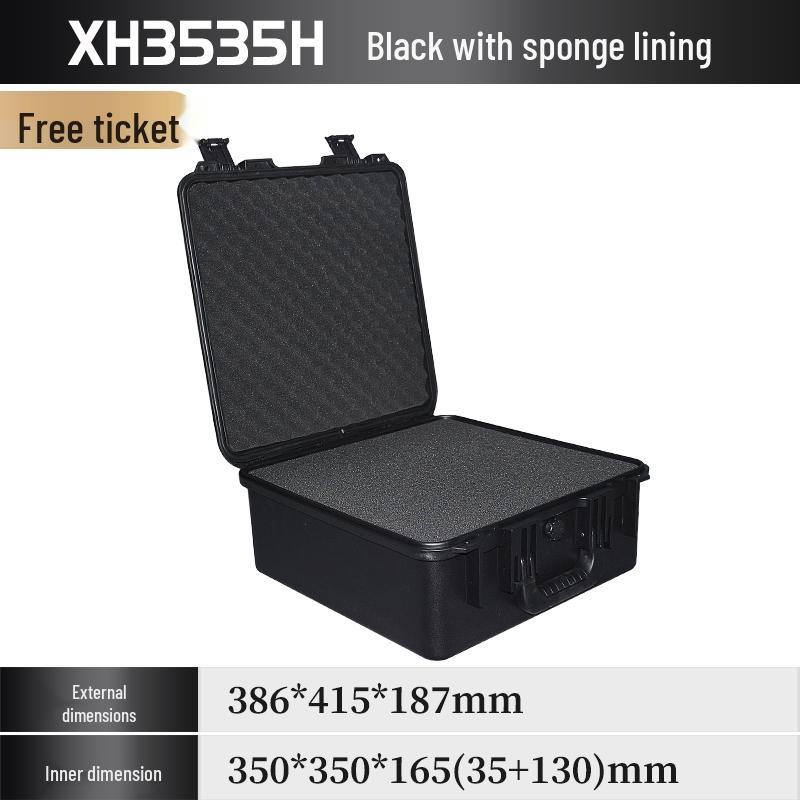 Xihua IP67 Waterproof ROHS Certified Thickened Plastic Toolbox - 35x35 Square Moisture-Proof Instrument Case