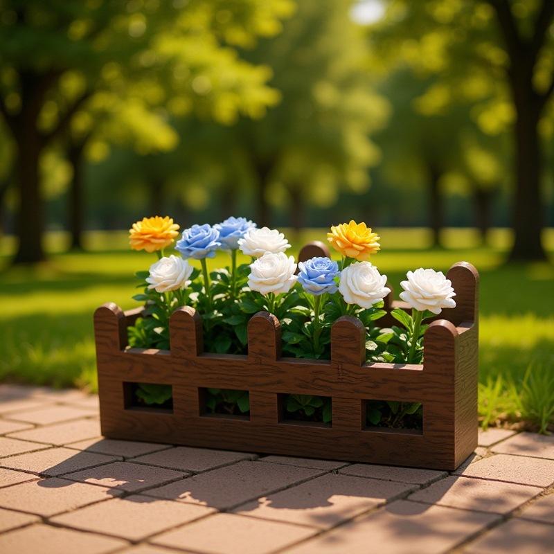 1Pcs Garden Lifelike Artificial Flower Miniature Potted Plants Decoration 1:12 Scale Dollhouse Simulated Rose Flowers Ornament