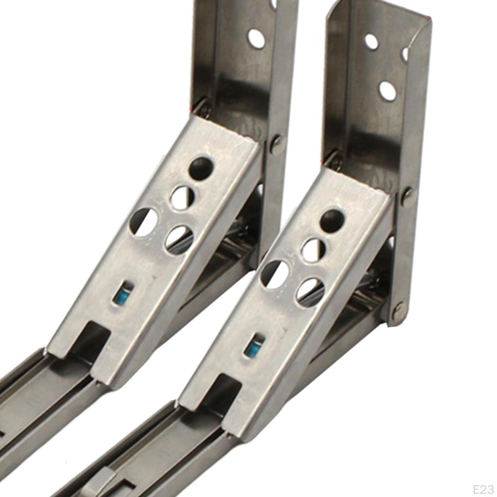 1 Pair Triangle Folding Angle Bracket Shelf for Storage Accessories