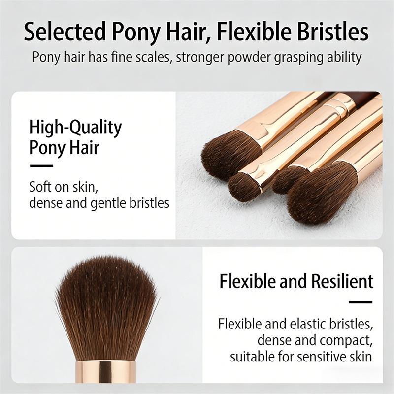 4pcs/5pcs Eyeshadow Professional Makeup Brushes Set Highlight Brush Sculpting brush Powder Brush Soft Cosmetic Tools