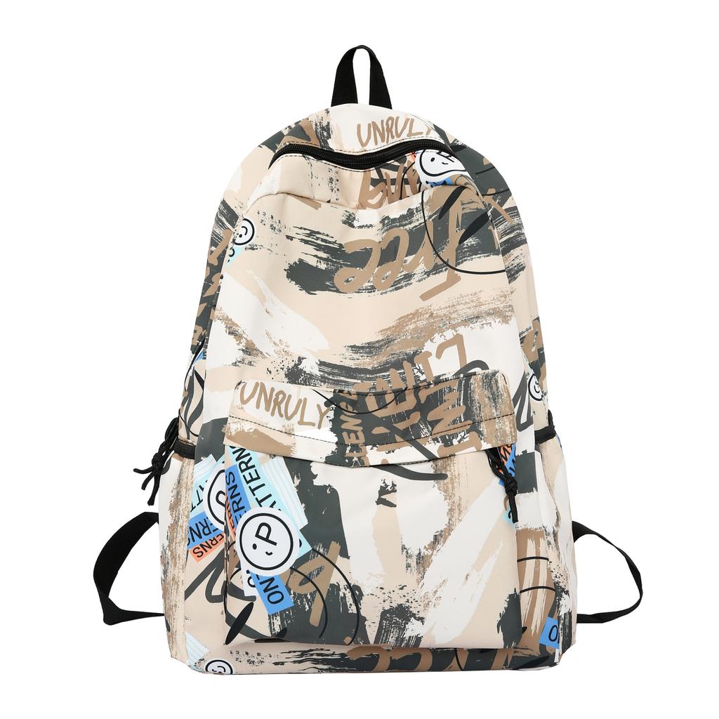 Schoolbag1011 new backpack personality graffiti couple backpack Japanese Harajufeng junior high school student schoolbag wholesale