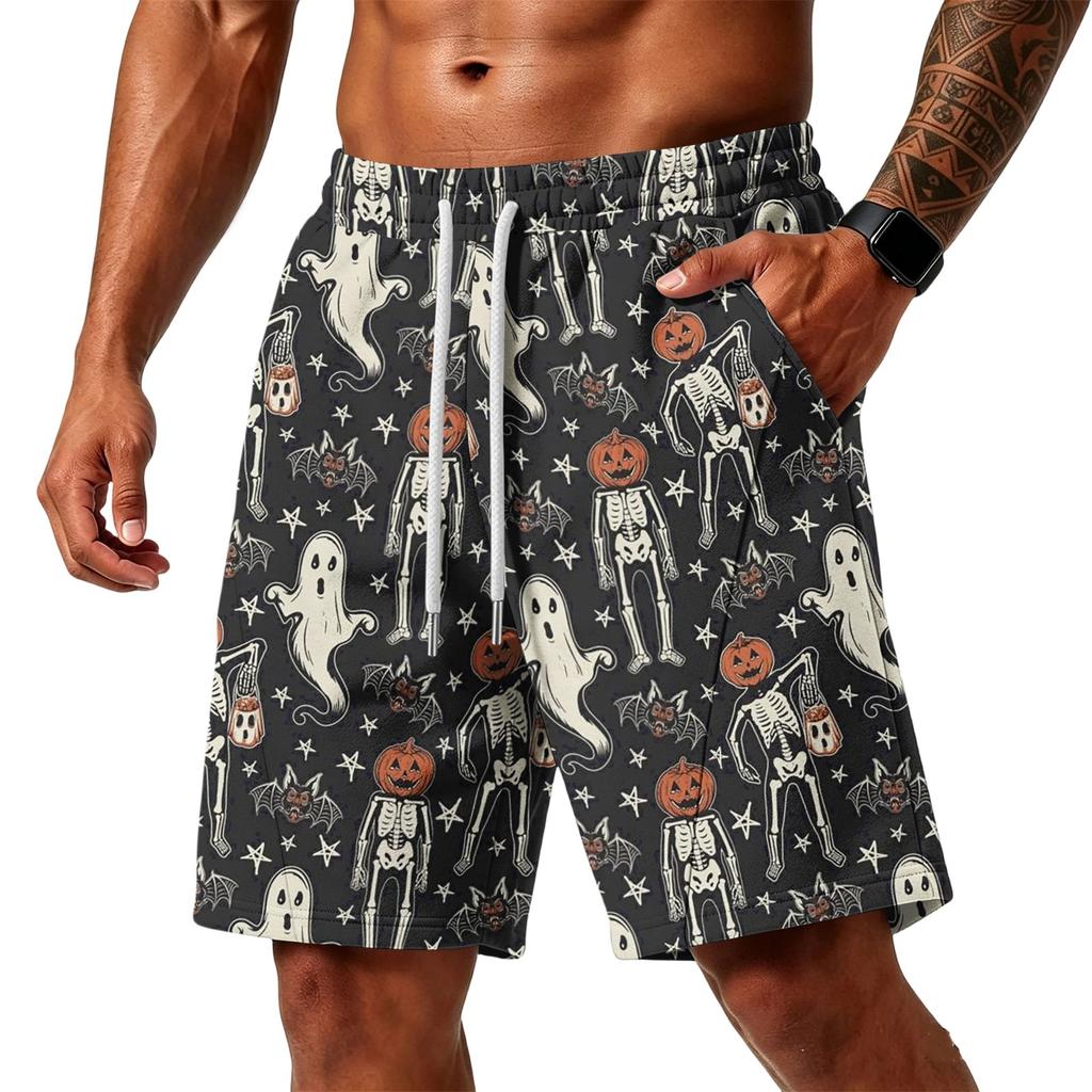 Men's Layer Loose Shorts with Pockets - Gym Training Workout Shorts for Beach, , Running, Casual Everyday Wear