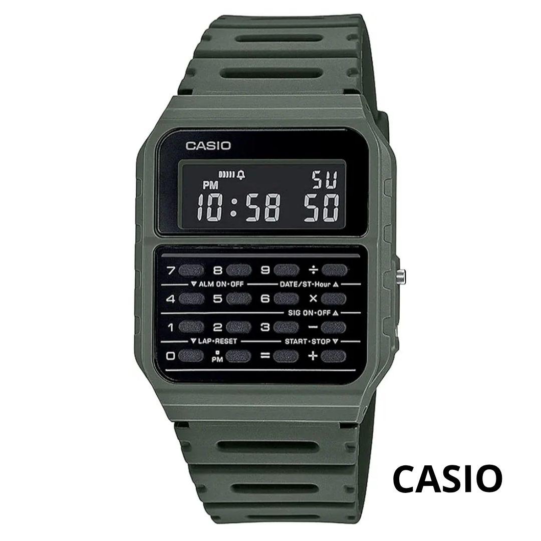 

[USED] CASIO CA-53W Calculator Digital Watch, Green