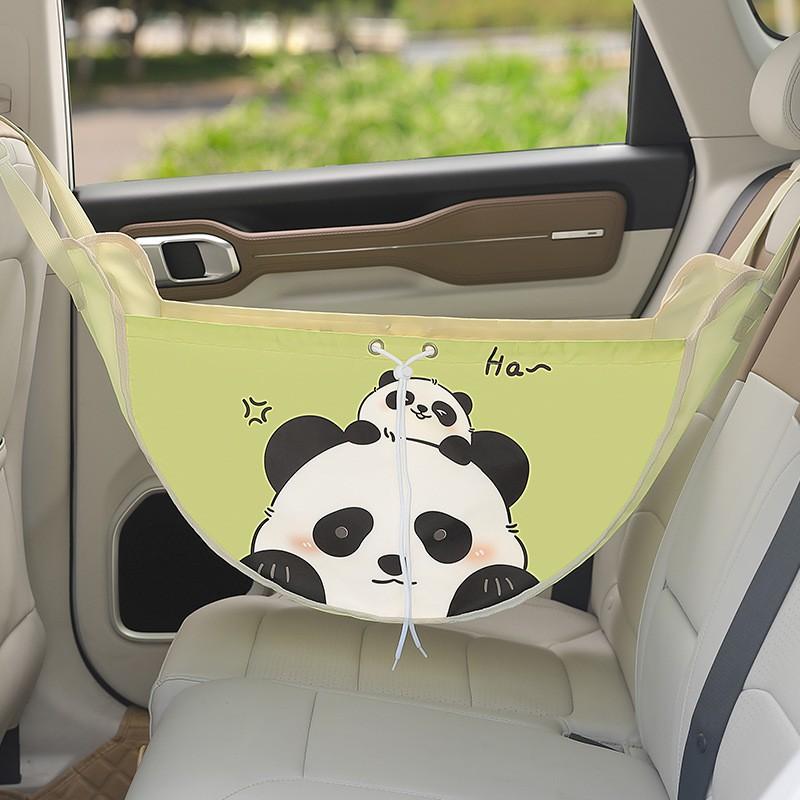 

Multi-functional Car Storage Bag Rear Seat Back Middle Hanging Bag Cute Car Hanging Storage Net Bag Creative Car Accessories New