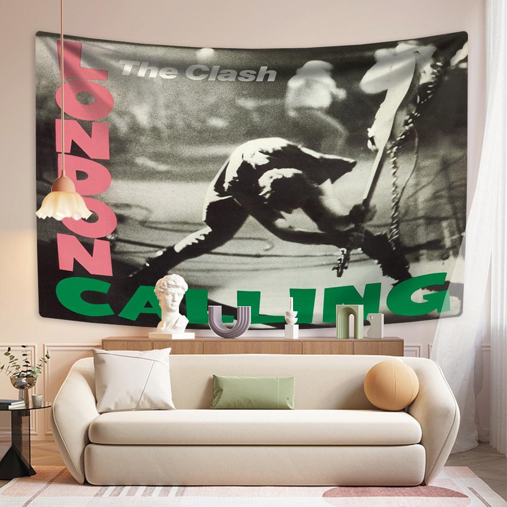 Rock And Roll Music Tapestry Heavy Metal The Clashs Wall Hanging Bedroom Decoration Large Fabric Dorm Backdrop Concert Decor