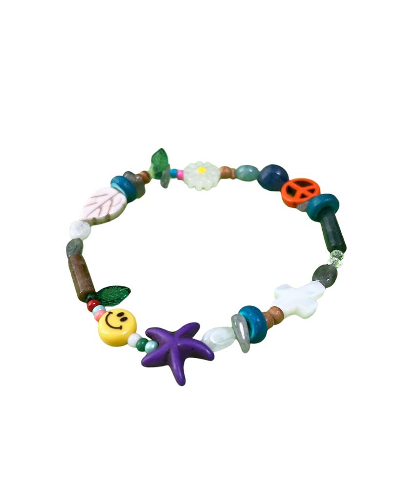 Sk8Er Rock Multi Bead Gemstone Bracelet 001