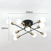 Modern Ceiling Light Fixture Flush Mounted E27 Lamp Hanging Pendant Sputnik Chandelier for