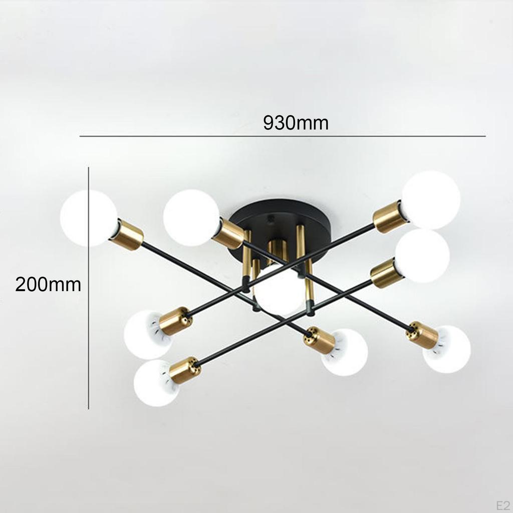 Modern Ceiling Light Fixture Flush Mounted E27 Lamp Hanging Pendant Sputnik Chandelier for