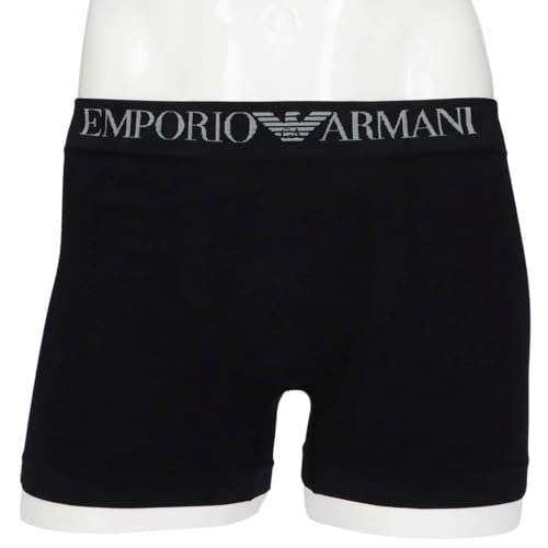 Emporio Armani Seamless Boxer Shorts, Front Closure, Men's Underwear, EU Size 21, Beige, 54045281