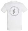 Ring Text T-Shirt Mens Womens Tees Top Lord of Sam Frodo the Rings Inscription Mordor Sauron
