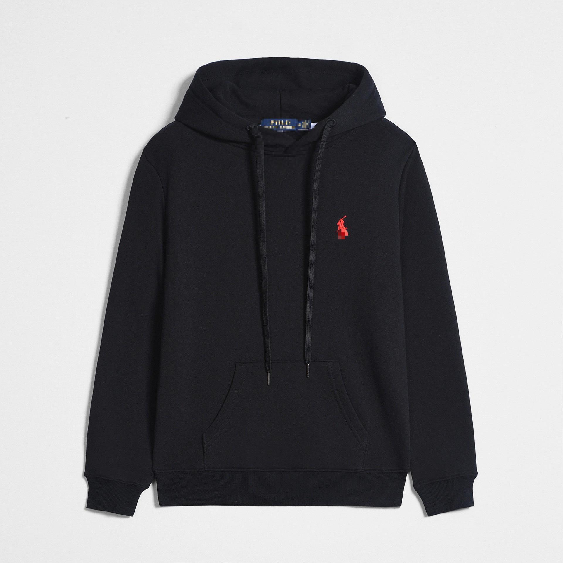 Wish Today RL Heren Plus Size Hooded Vest: Dun, Effen Kleur, Pony Borduurwerk, Rits Sweatshirt voor Lente & Herfst Medium