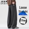 JEEP SPIRIT Men's Relaxed Fit Straight Leg Casual Pants