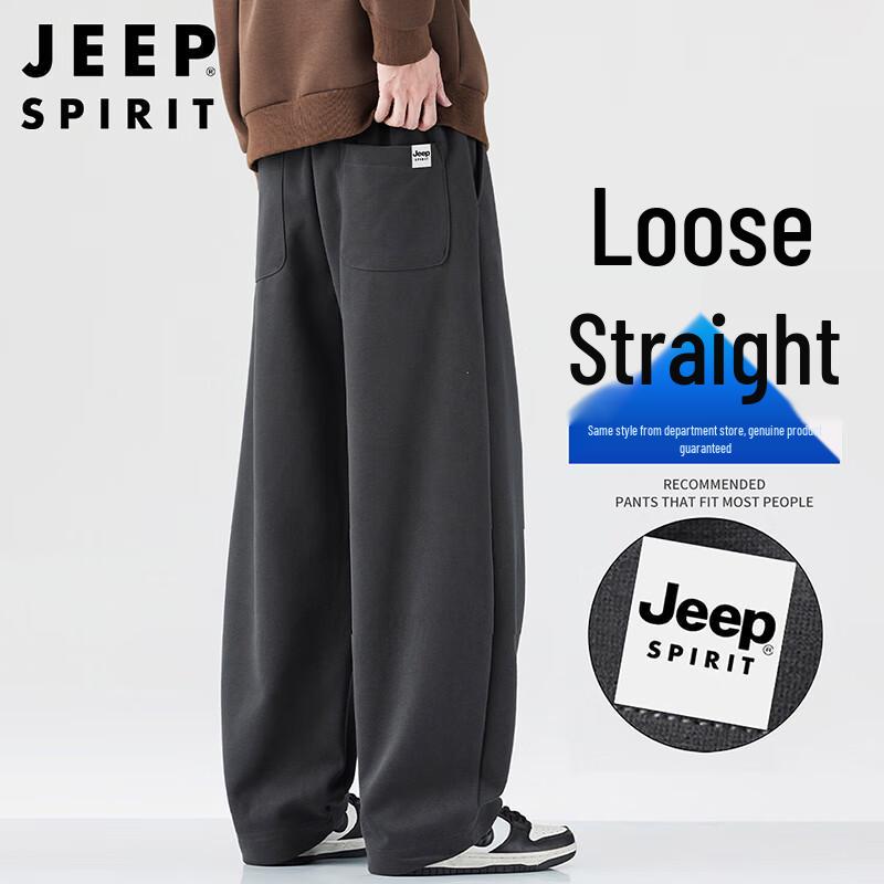 

JEEP SPIRIT Men s Relaxed Fit Straight Leg Casual Pants 32