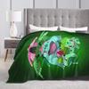 Bulbasaur Bloom Manga Blanket Quality Warm  Bedding Throws Winter Students Couch Chair Sofa Bed Fashion Bedspread