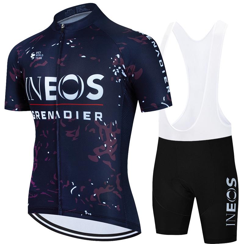 Letni oddychający kombinezon rowerowy na ramiączkach z krótkim rękawem