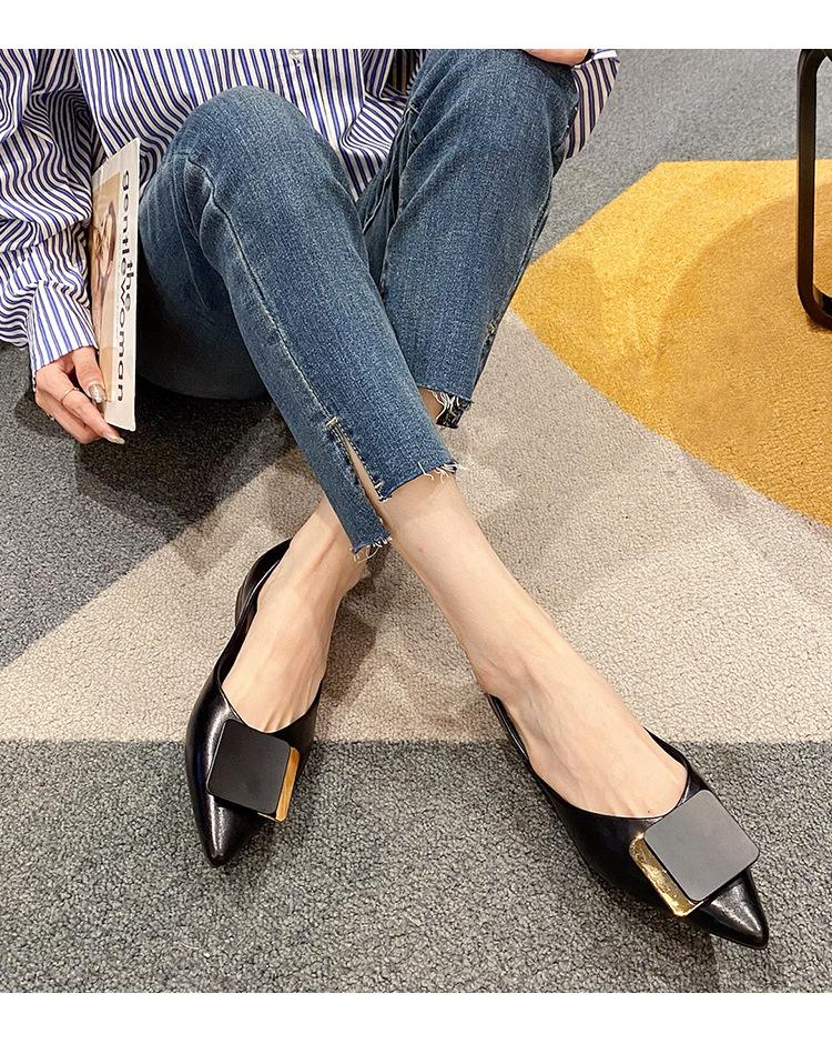 Весенние туфли женские дизайнерские кожаные туфли на плоской подошве женские лоферы — фото 8