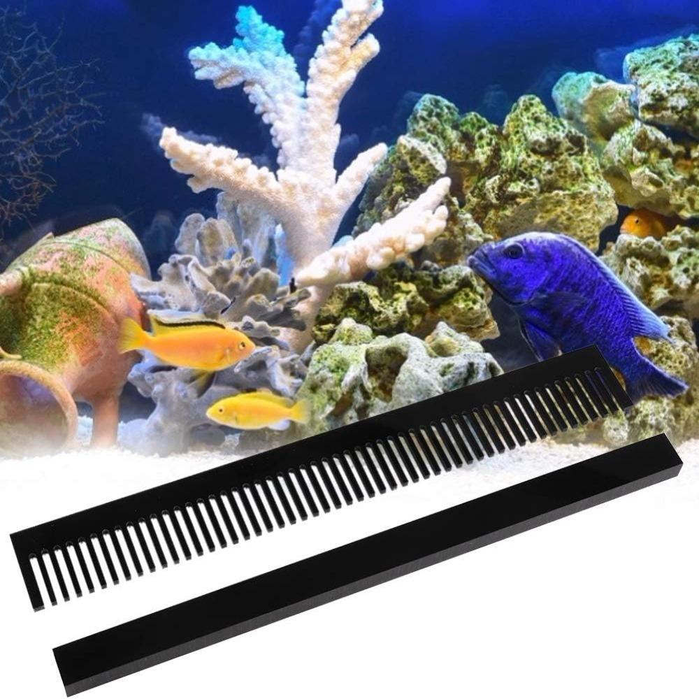 Schwarzer Kamm Acryl Fischkamm Überlaufleiste Aquarium