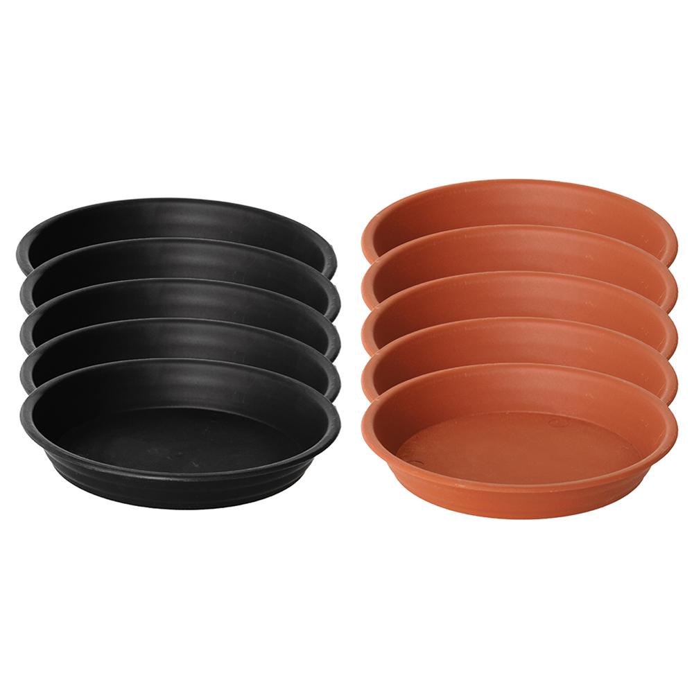 5PCS 28cm Round Drip Trays Plant Saucer Garden Durable Flower Pot Indoor Outdoor Heavy Duty Plastic Tray Saucers Home Decor