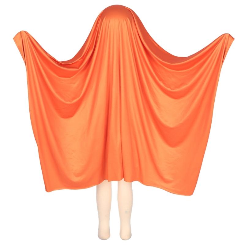 Convenient Wear Halloween Ghostly Cape One Size Fit Kids Comfortable Polyester Costume For Parades