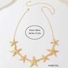Fashion Retro Elegant Ocean Series Metal Chain Starfish Pendant Ladies Waist Chain