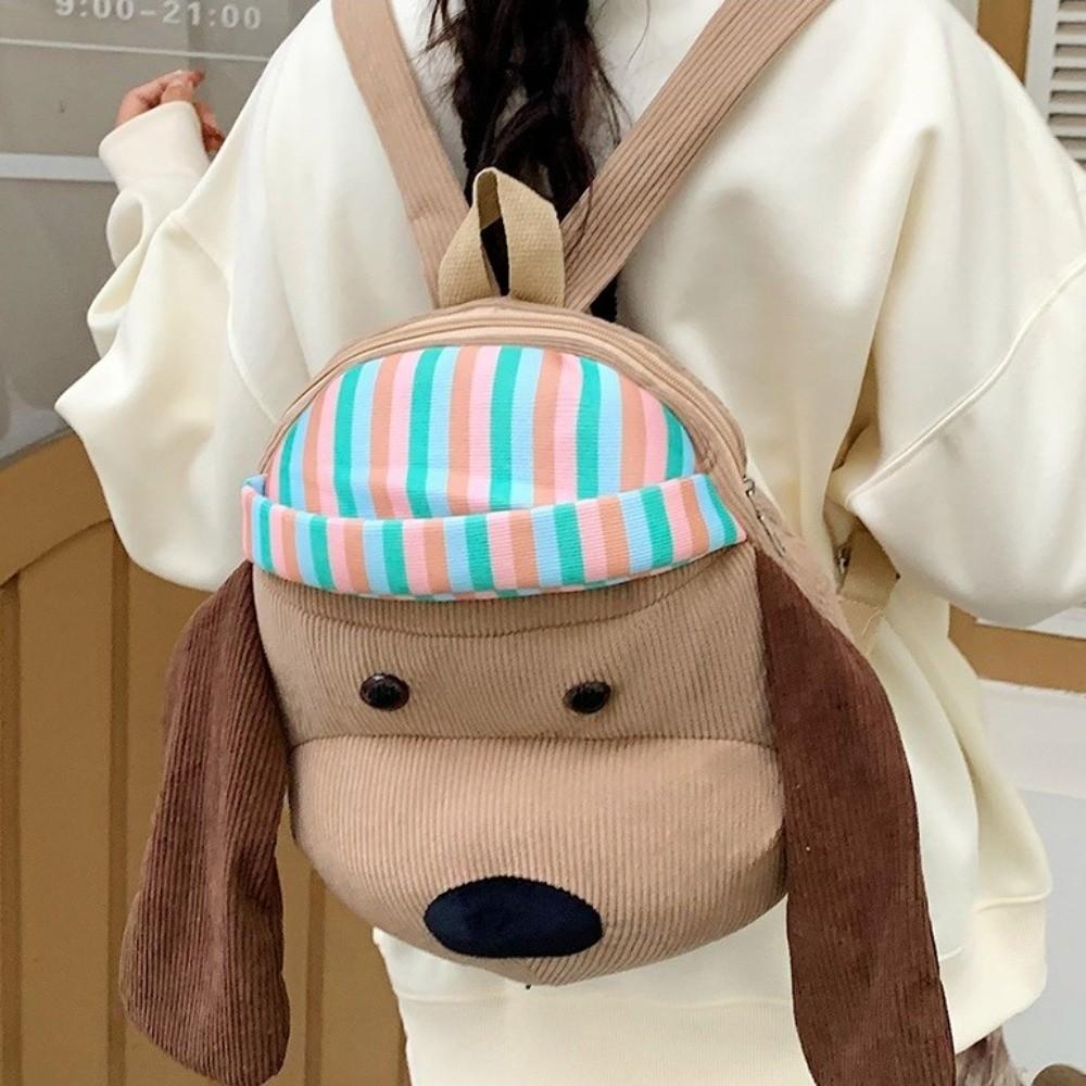 Fluffy Cartoon Plush Backpack Stuffed Students School Bag Kids Playing Supplies