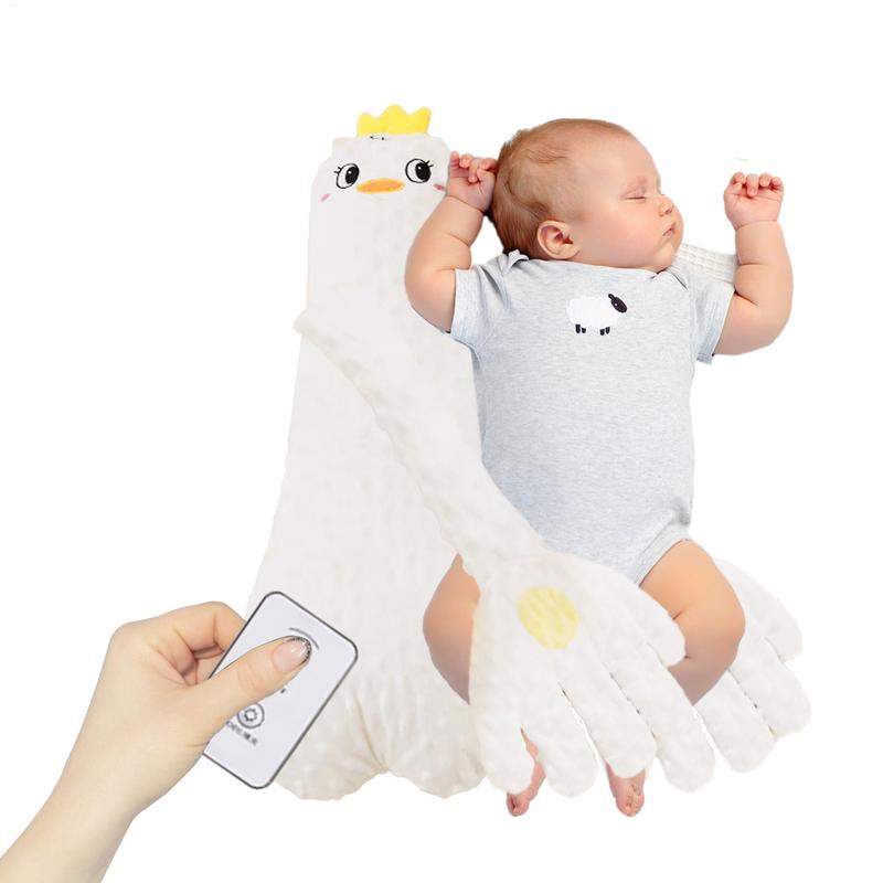 Baby Sleeping Patting Doll Pillow Soothing Palm Remote Control Electric Sleep Companion Toddler Nursing Assist and Relaxation
