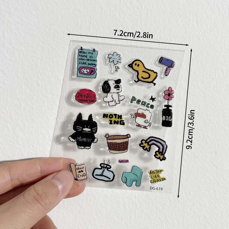 

Ins Cartoon Cat Stickers 3D Relief Decal Decorative Kawaii Stickers Laptop Mobile Phone Case DIY Decals Party Favor