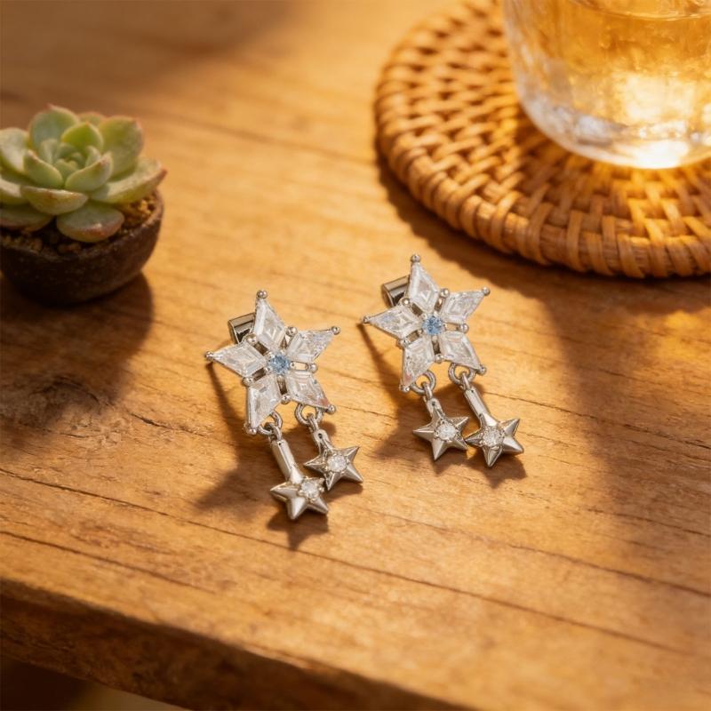 Modern Star Shape Metal Headphone Ear Clips for Freeclip Basic And Newer Ear Units Headsets Decoration Ear Clip